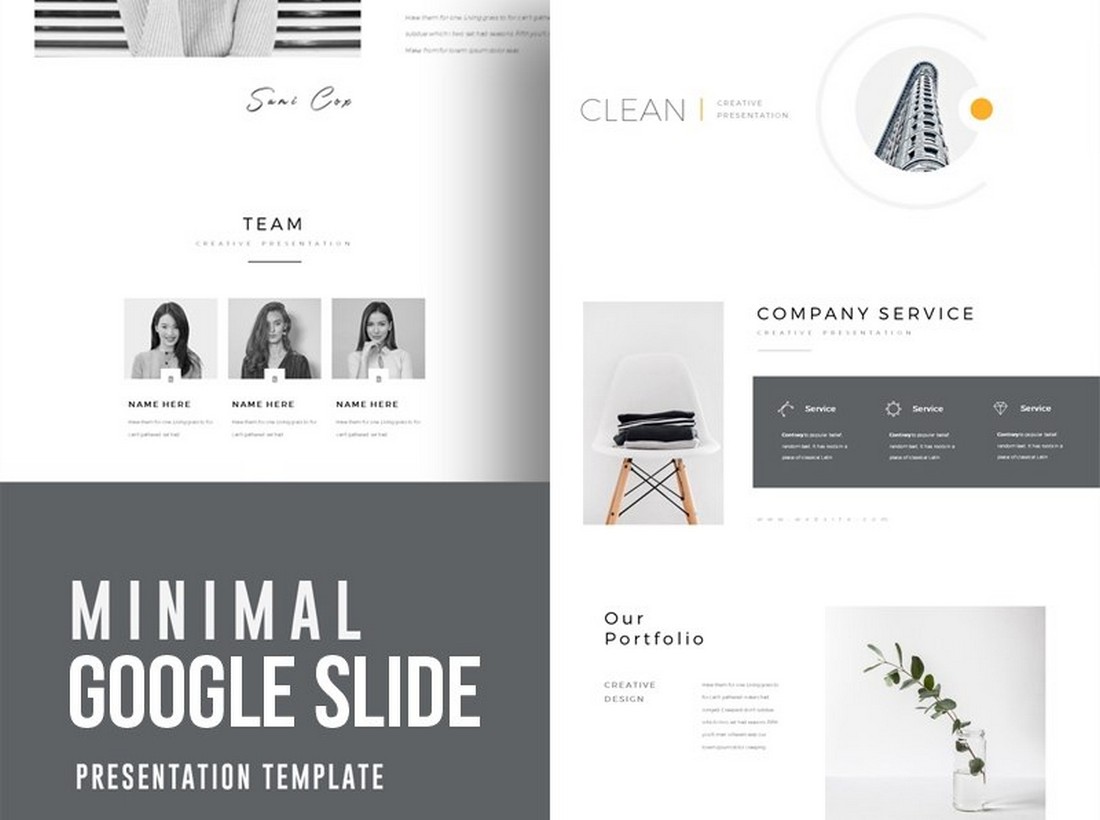 Clean & Minimal - Free Google Slide Template