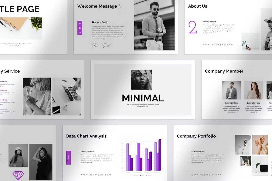 Clean & Minimal Presentation Template for PowerPoint