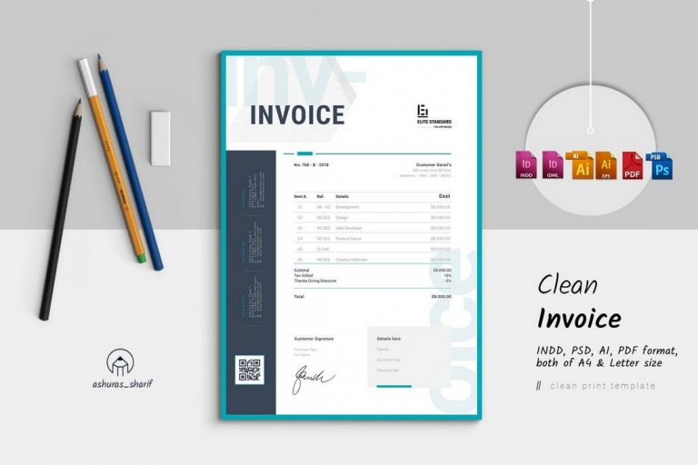 35+ Best Invoice Templates for InDesign & Illustrator (Free + Premium