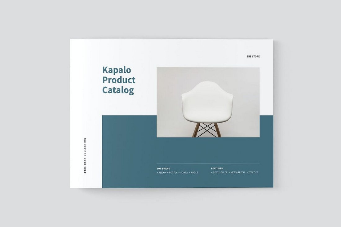 Clean product marketing brochure template