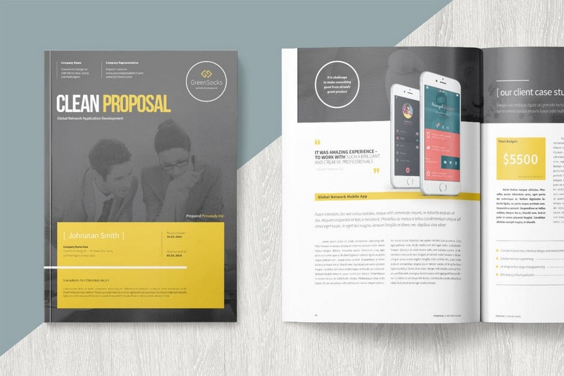 Clean-Proposal-Template-1 20+ Business Flyer Templates (Word & PSD) design tips 