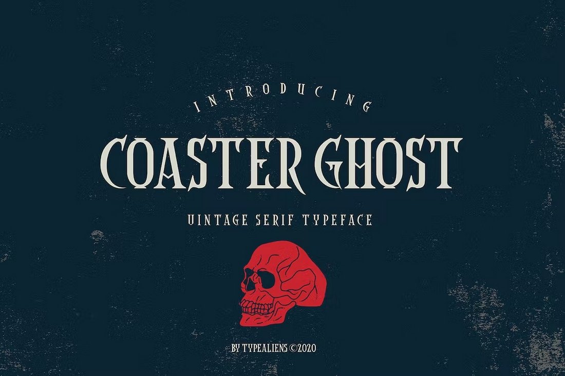 Coaster Ghost - Unique Pirate Font