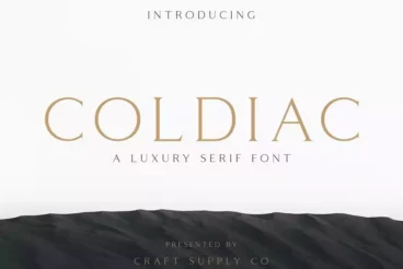 Coldiac Luxury Serif Font