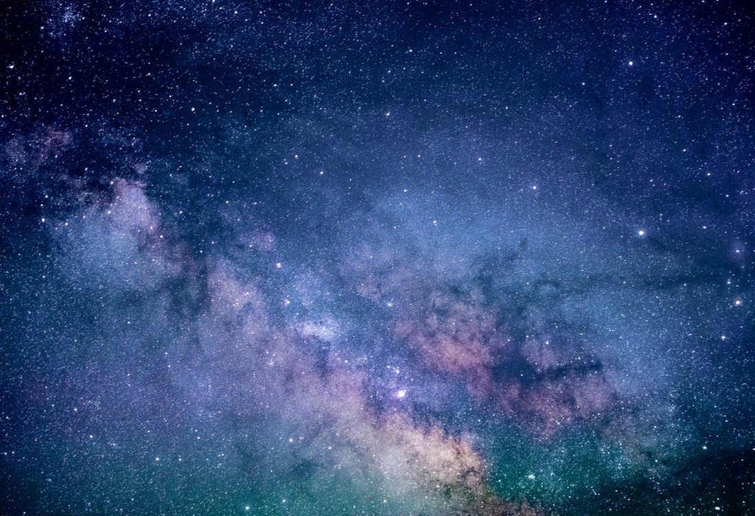 Space Galaxy Background Blue