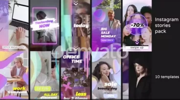 Colorful Instagram Stories Vertical Video Templates