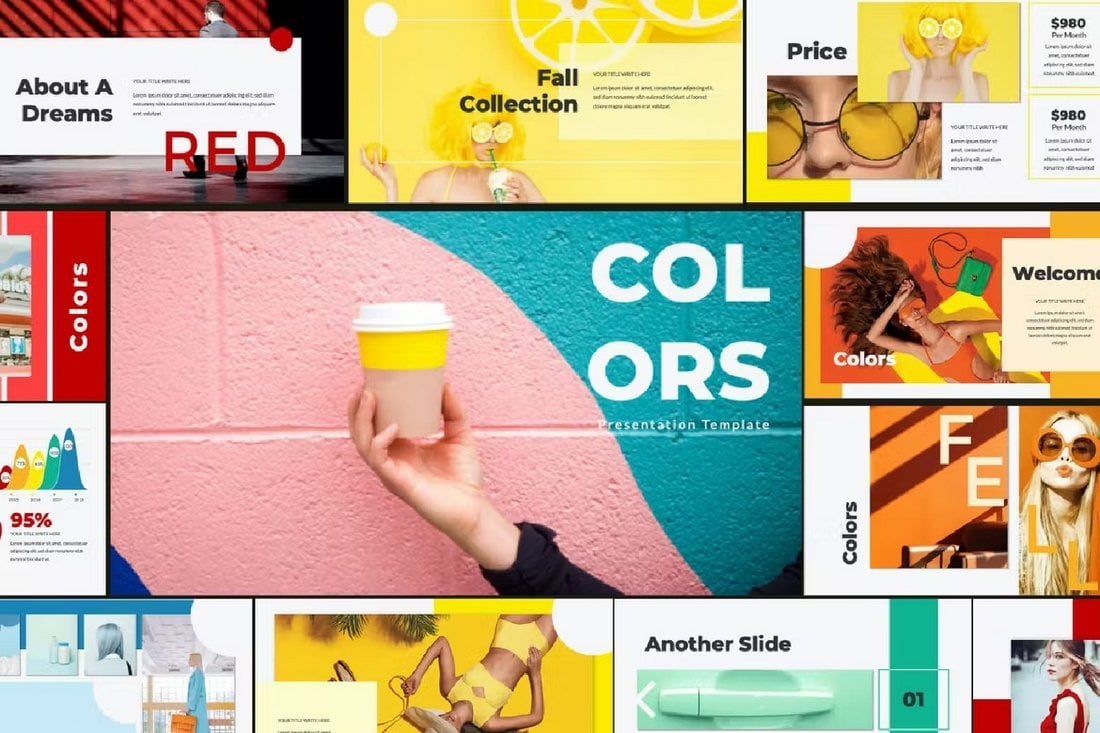 Colors-Cute-Pastel-Presentation-Template 20+ Cute PowerPoint Templates (Free & Pro) design tips  