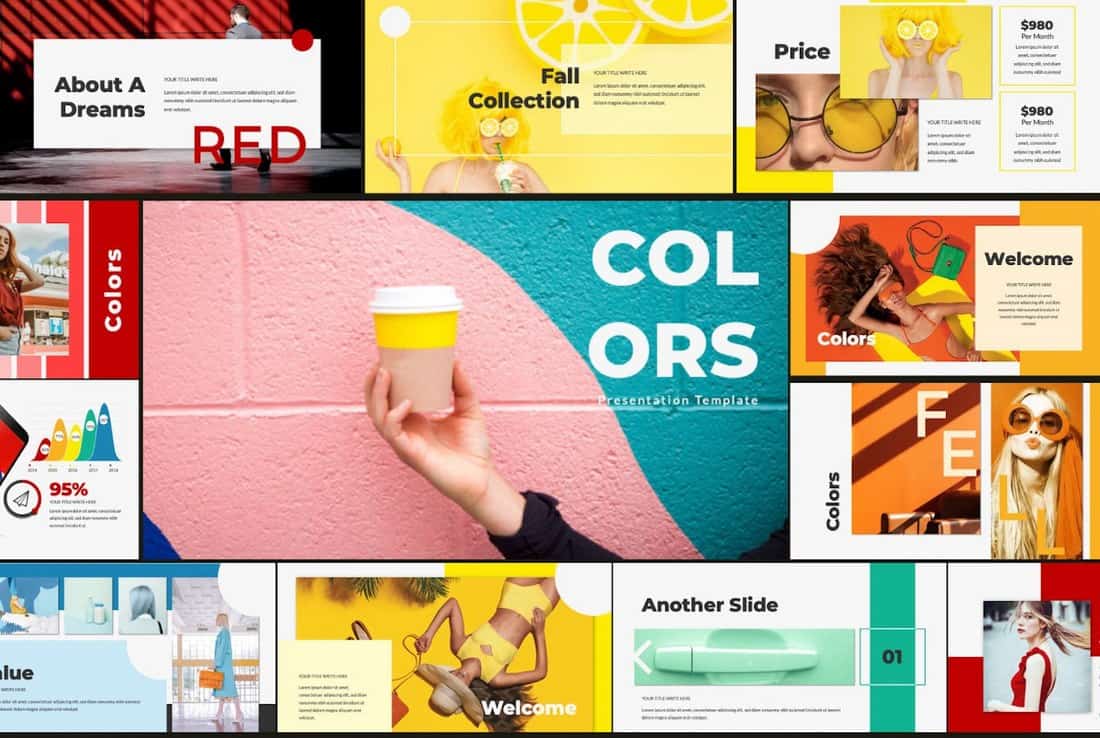 Colors-Stylish-Free-PowerPoint-Template 50+ Best Free PowerPoint Templates 2020 design tips 