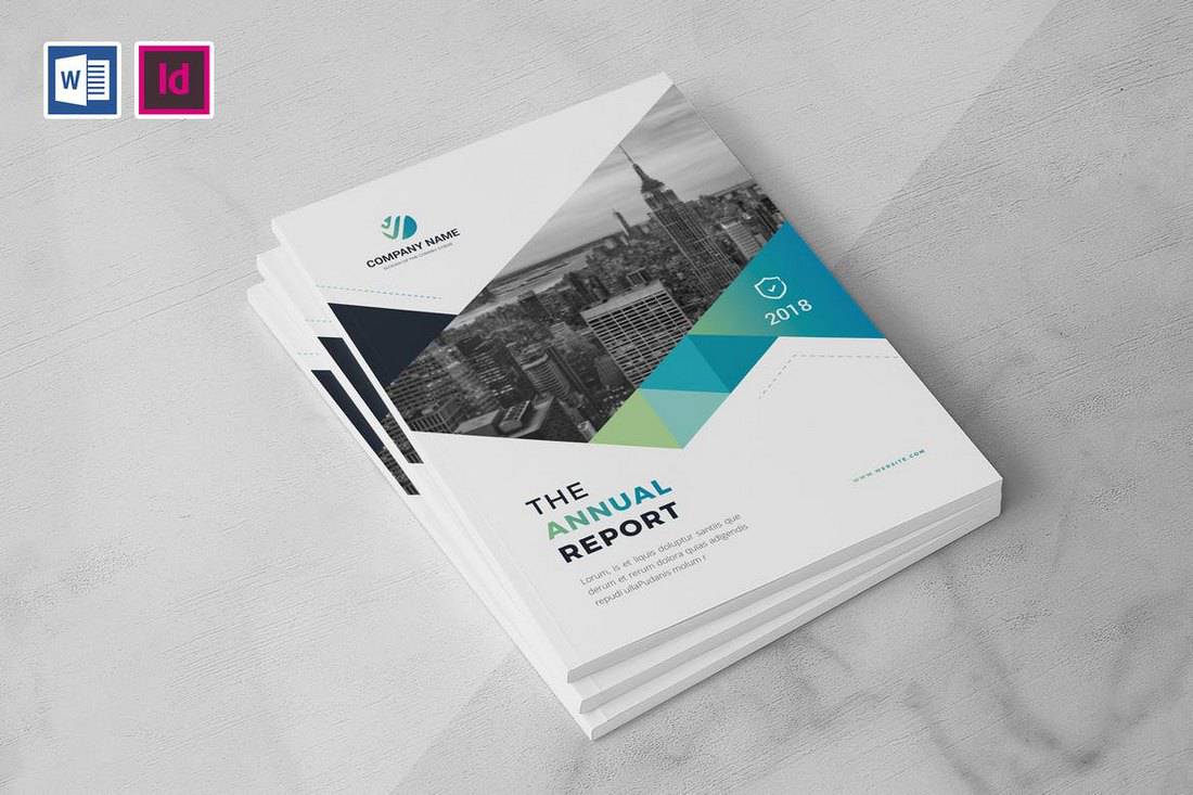 Company-Annual-Report-Brochure-Word-Template 50+ Annual Report Templates (Word & InDesign) 2021 design tips 