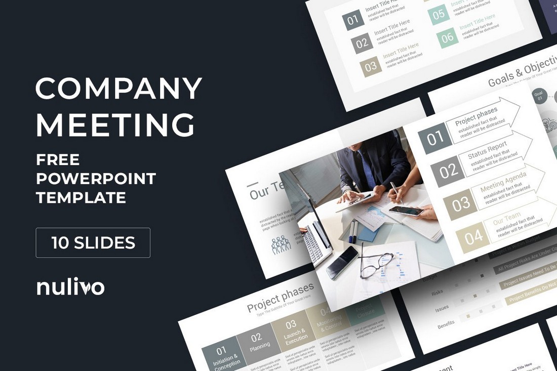 Company Meeting Free PowerPoint Template