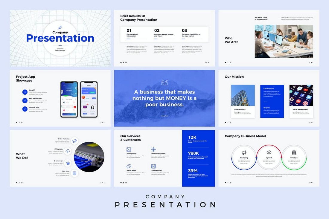 Company-Presentation-Animated-PowerPoint-Template 30+ Animated PowerPoint Templates (Free + Premium) design tips 