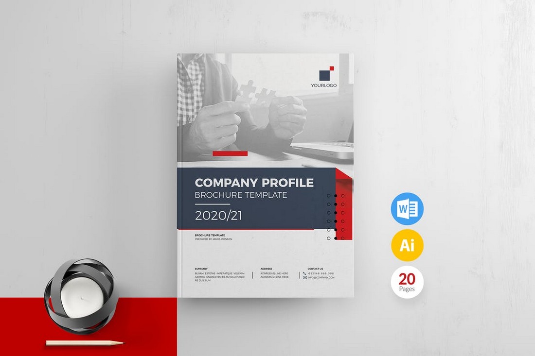 Company Profile Word DOCX Template