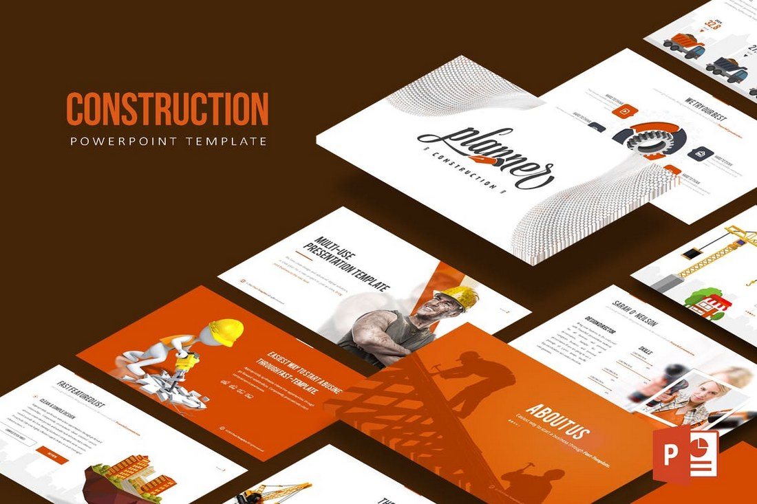 Construction-Powerpoint-Template 30+ Best PowerPoint Templates of 2018 design tips 