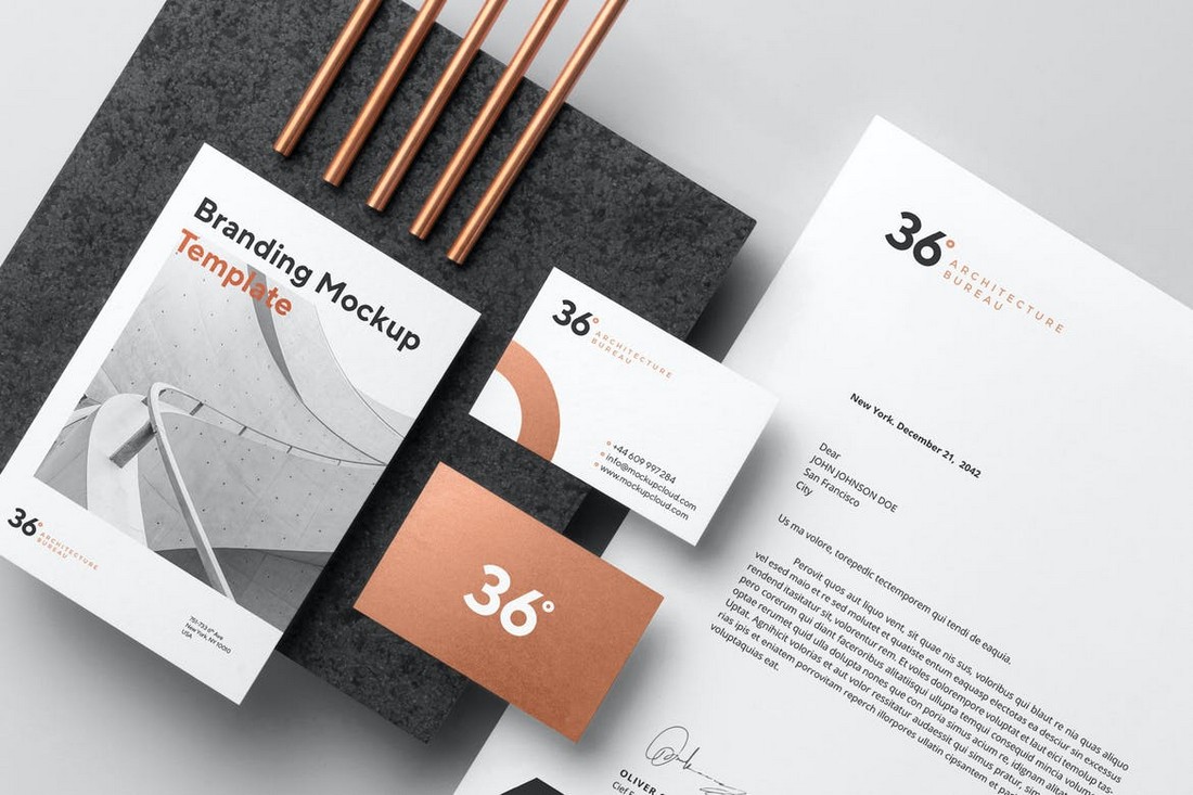 Copperstone - Stylish Branding Mockups