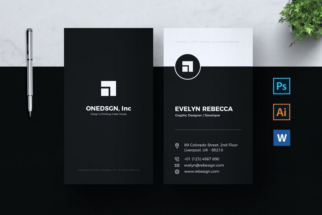 Download 20 Business Card Templates For Google Docs Free Premium Design Shack PSD Mockup Templates