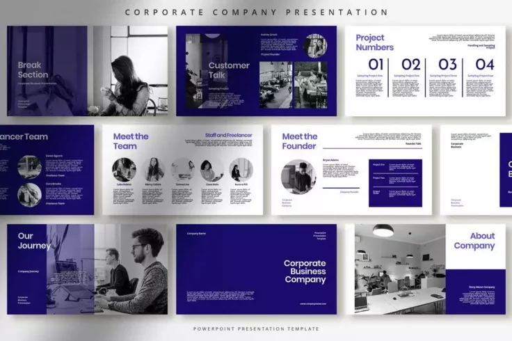 View Information about Corporate Professional PowerPoint Presentation Template