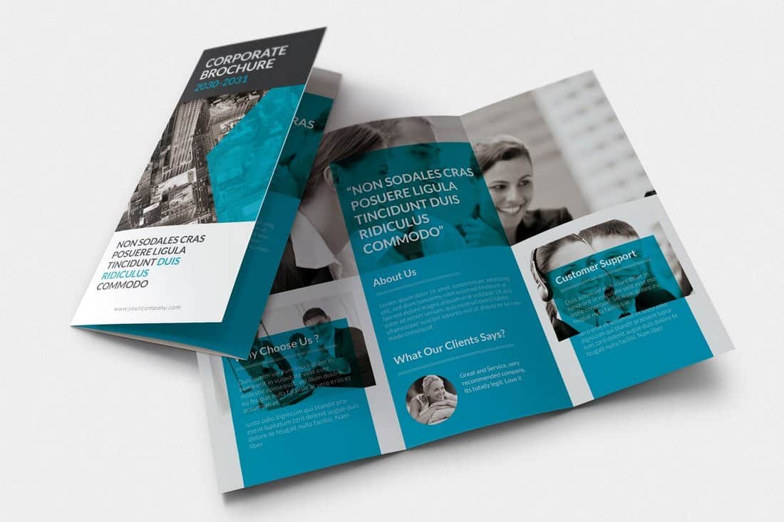 Corporate Trifold Brochure Template