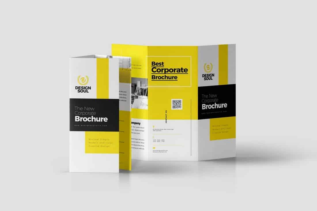 Corporate-Trifold-Brochure-Template 30+ Best InDesign Templates 2021 (For Brochures, Flyers, Books & More) design tips