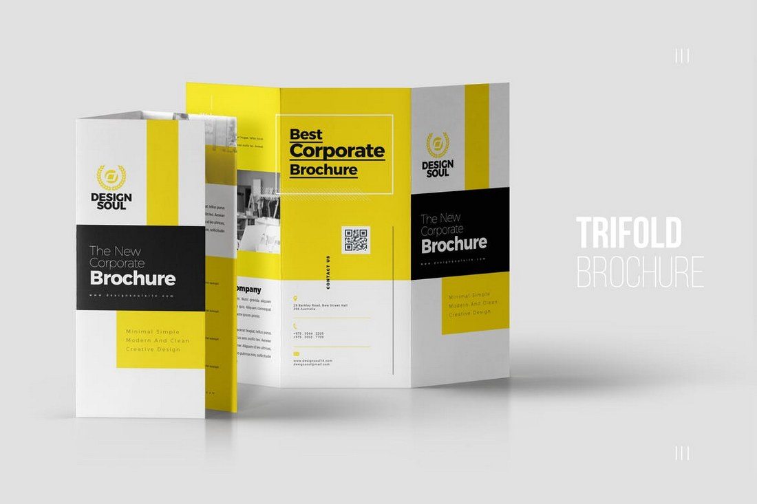 simple tri fold brochure template word