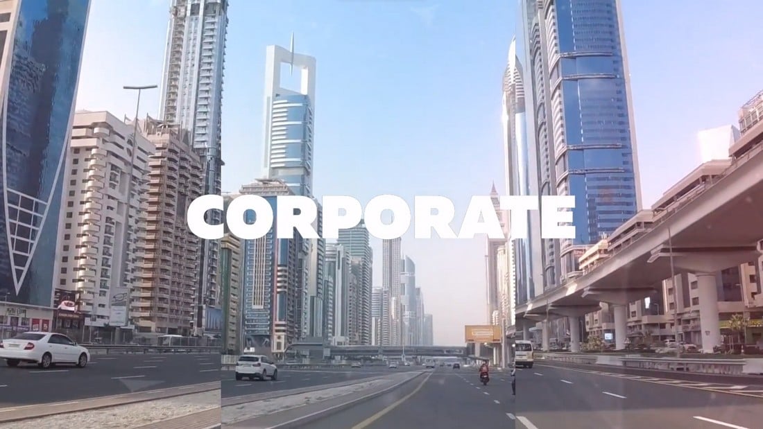 Corporate Video DaVinci Resolve Slideshow Template