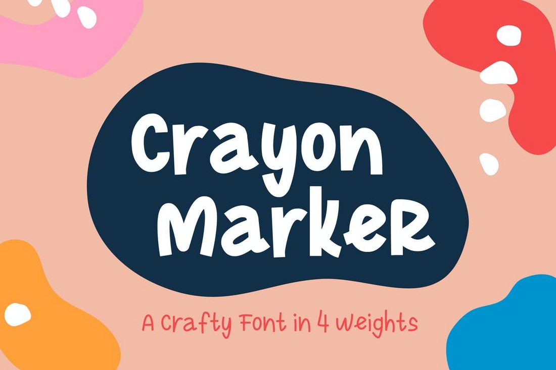 Crayon Marker - Fun Font For Kids