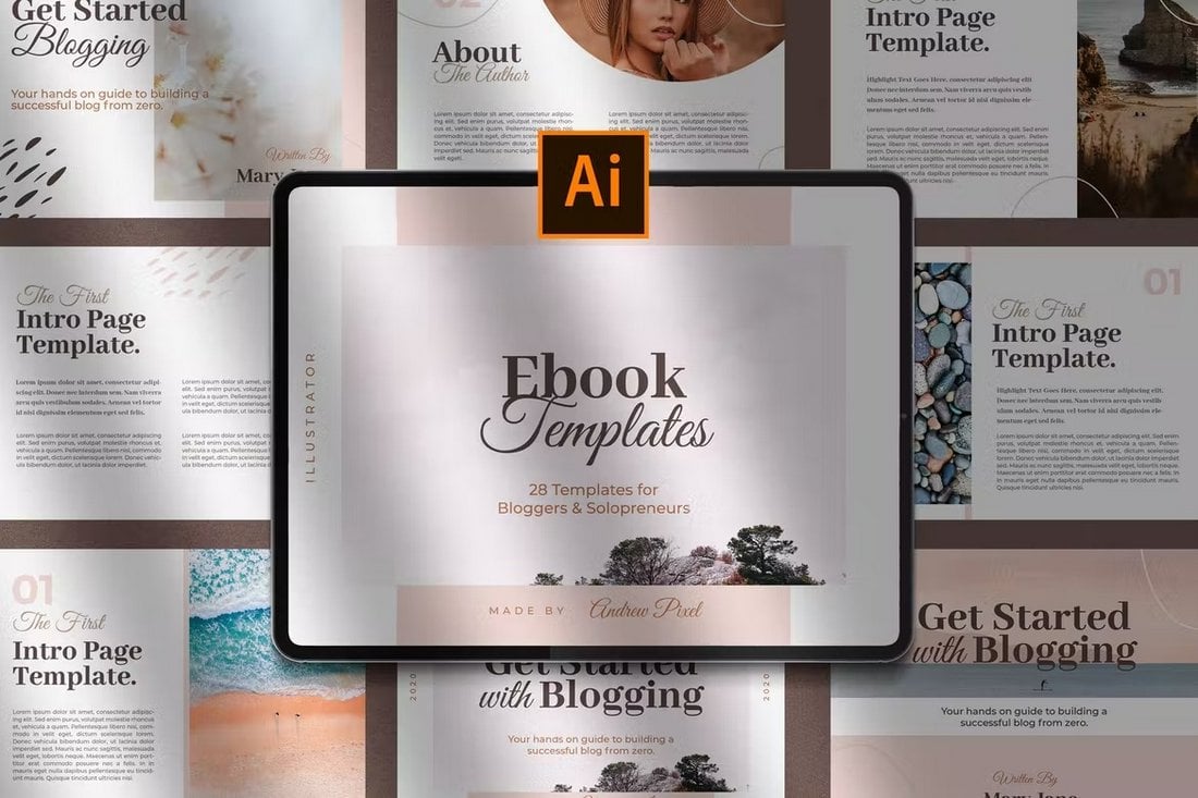 Modelos de e-book criativos do Blogger