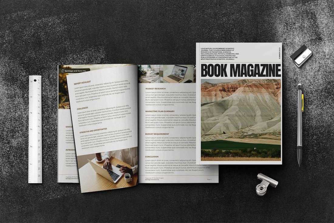 Creative Book & Magazine Mockup