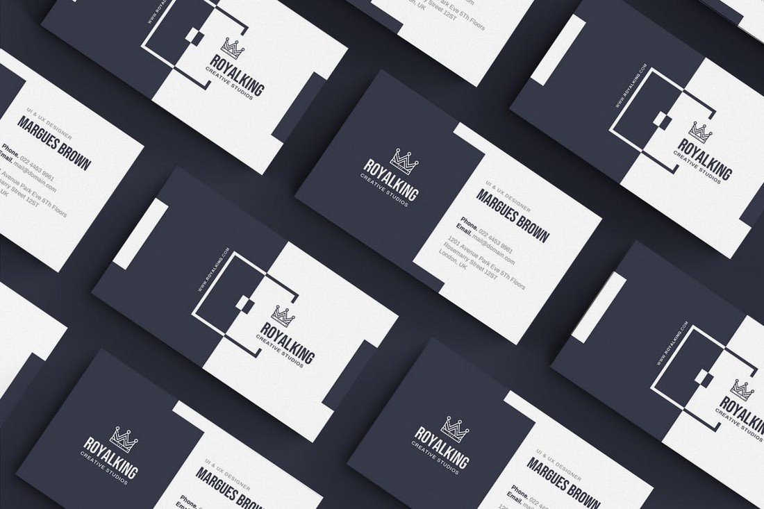 22+ Best Modern Business Card Templates 22 (Word + PSD)  Design Inside Advertising Cards Templates