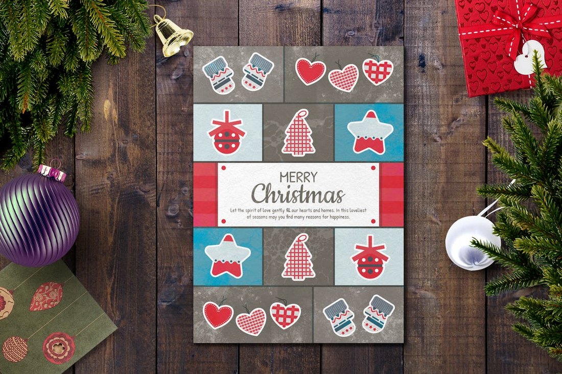 20+ Best Christmas Card Templates for Photoshop  Design Shack For Christmas Photo Card Templates Photoshop