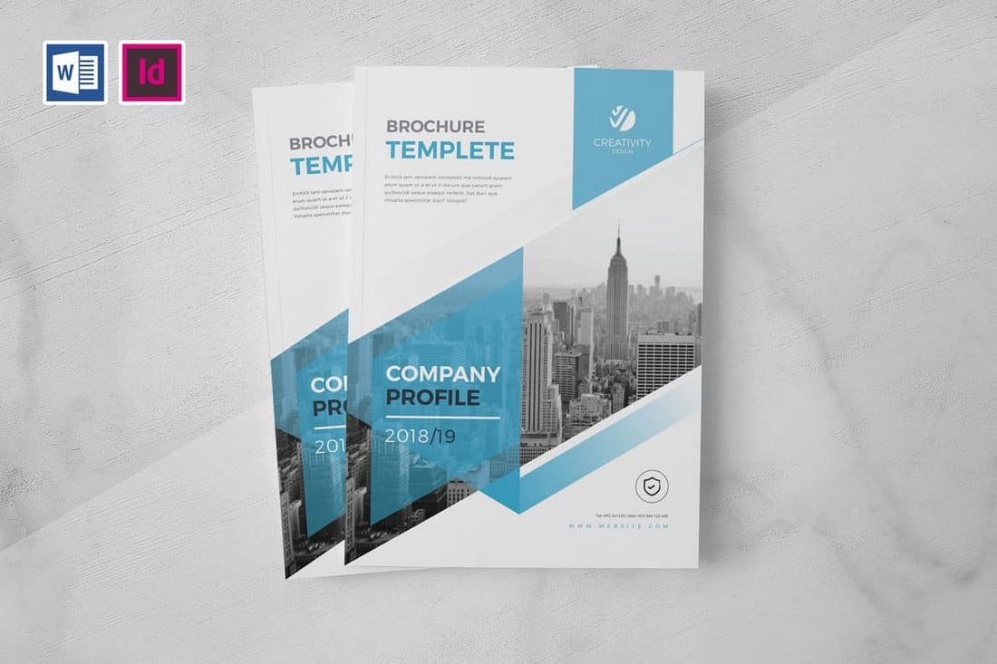 Creative Company Profile Word Template