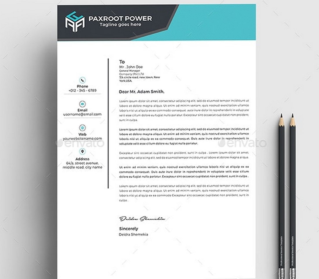 Creative-Letterhead-Template-for-Word 20+ Best Microsoft Word Letterhead Templates (Free & Premium) design tips Inspiration 