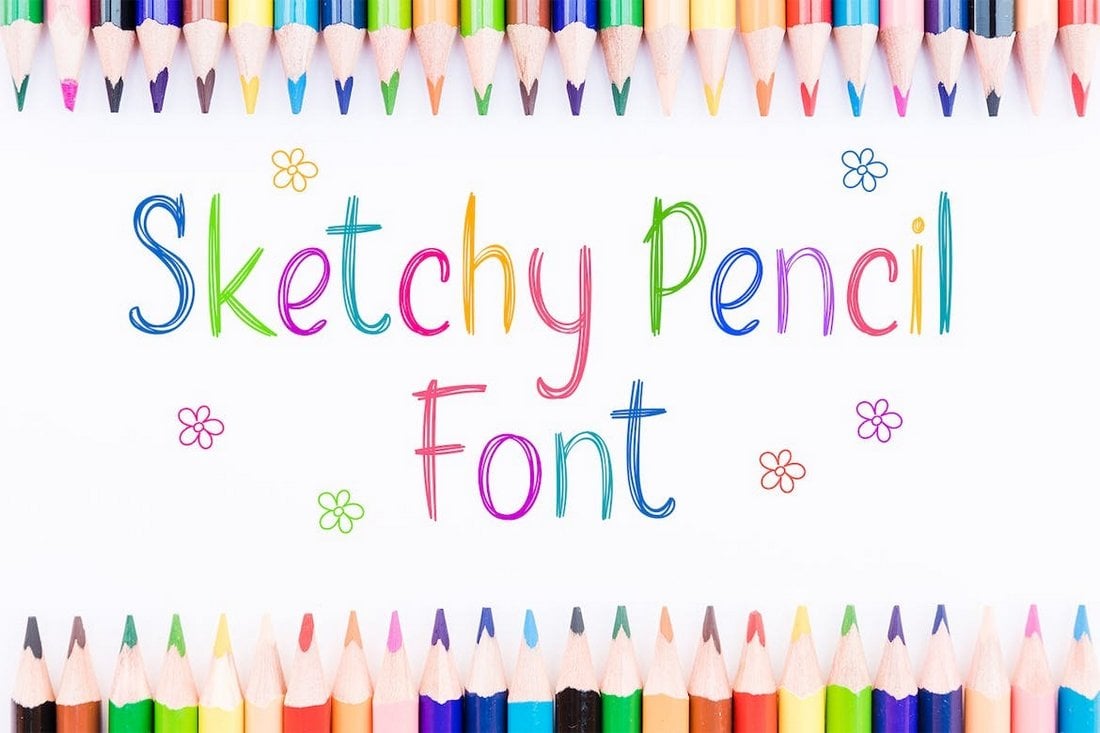 Creative Sketchy Pencil Font