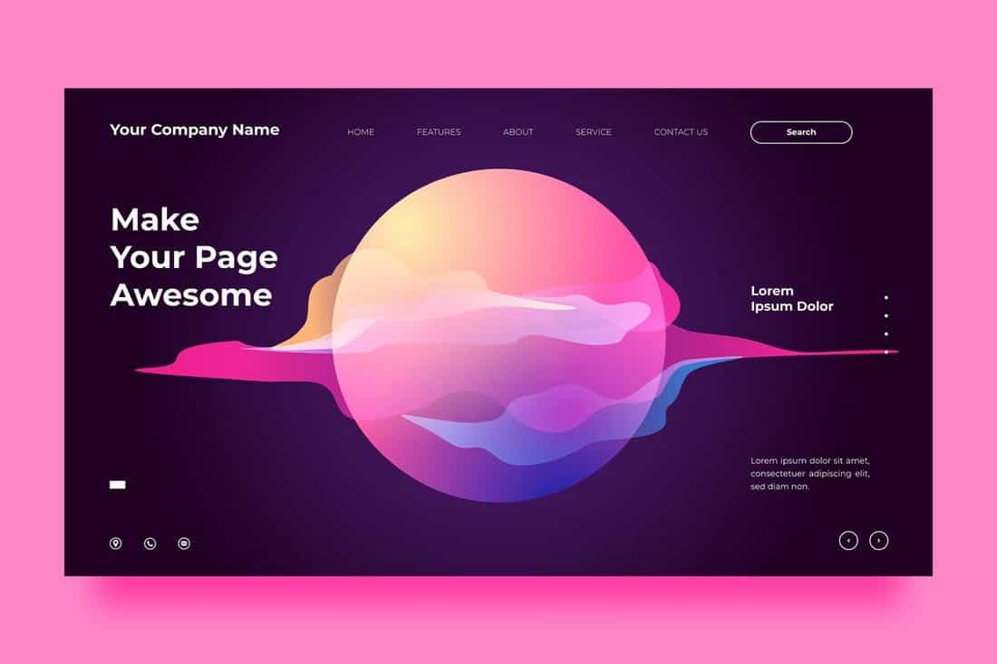 Creative Website Background Template