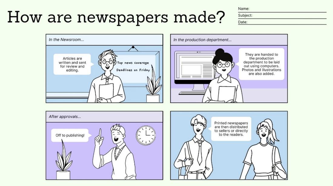 Creative Writing and Storyboarding