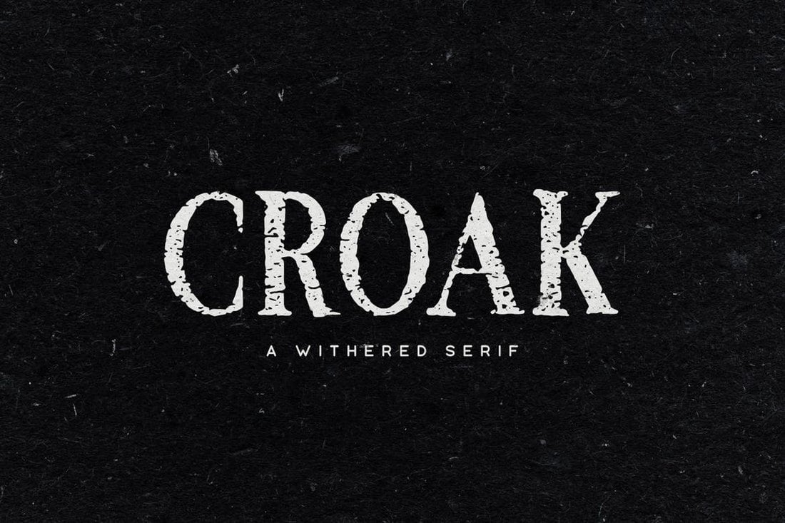 Croak-Halloween-Font 20+ Best Spooky Halloween Fonts design tips 