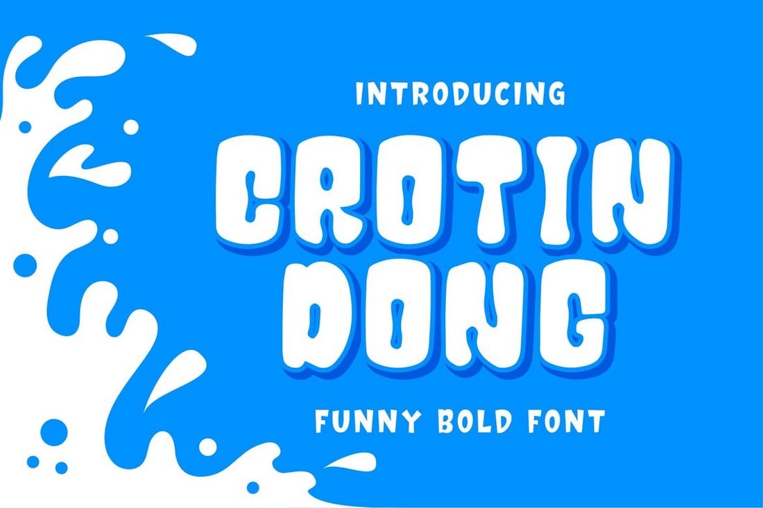 Crotin-Dong-Funny-Bold-Font 25+ Best Chunky Fonts 2022 design tips 