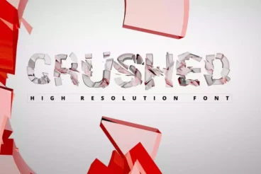 Crushed Transparent Font