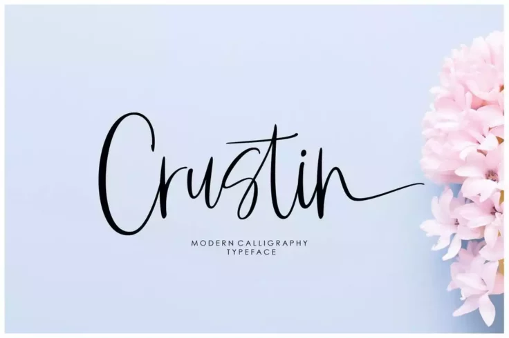 View Information about Crustin Modern Calligraphy Font