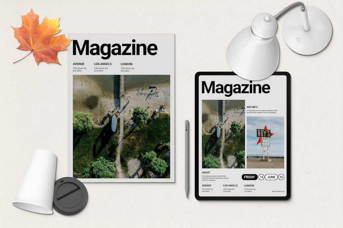 Customizable Magazine Mockup