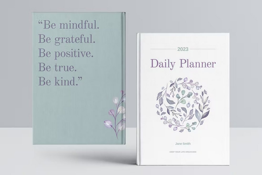 Daily Planner Notebook InDesign Template 