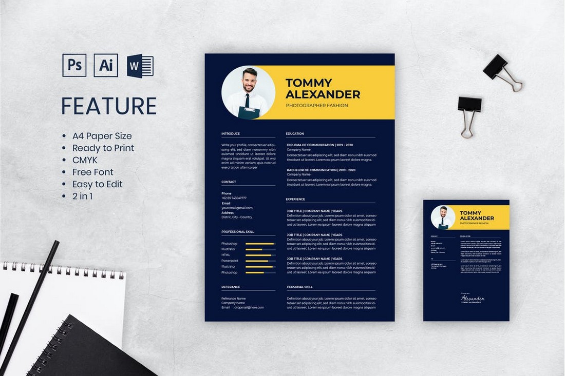 50 Best Cv Resume Templates 2021 Design Shack