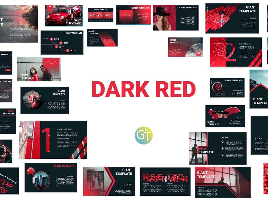 Red Modern Powerpoint Template - Riset