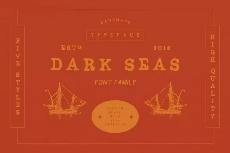 View Information about Dark Seas Pirate Font Family