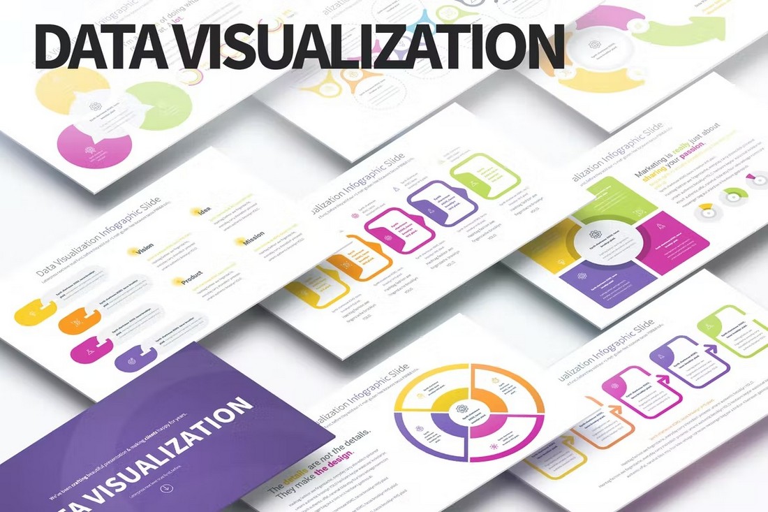 Data-Visualization-PowerPoint-Infographics-Slide 20+ Best Infographic PowerPoint Templates (For Data Presentations) design tips 