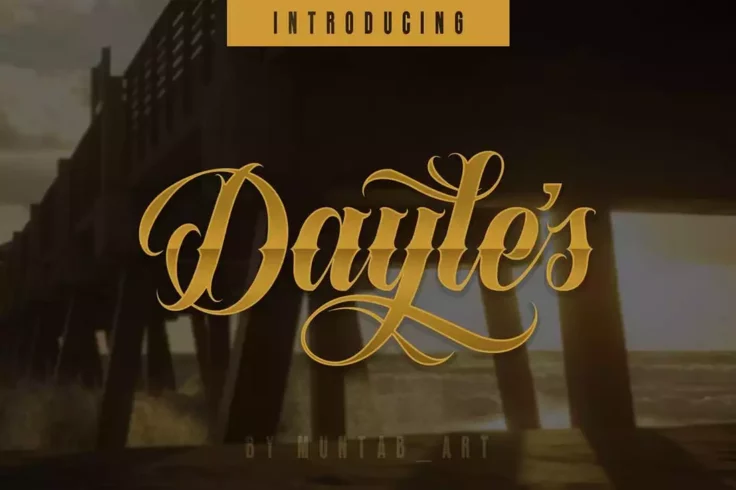View Information about Dayles Script Tattoo Font