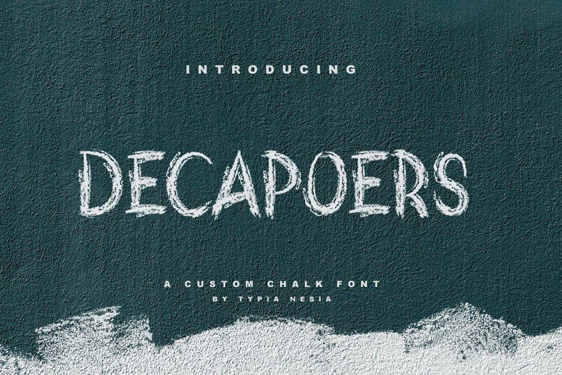 DeCapoers - Font Papan Tulis Modern