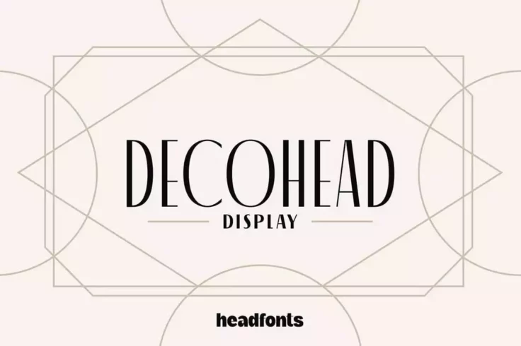 View Information about Decohead Minimal Art Deco Font