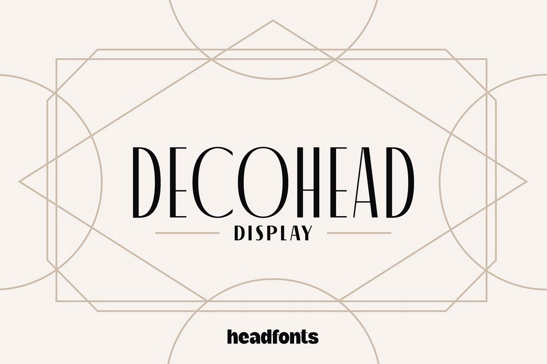 Decohead - Minimal Art Deco Font