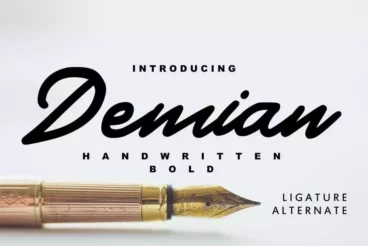 Demian Handwritten Bold Typeface