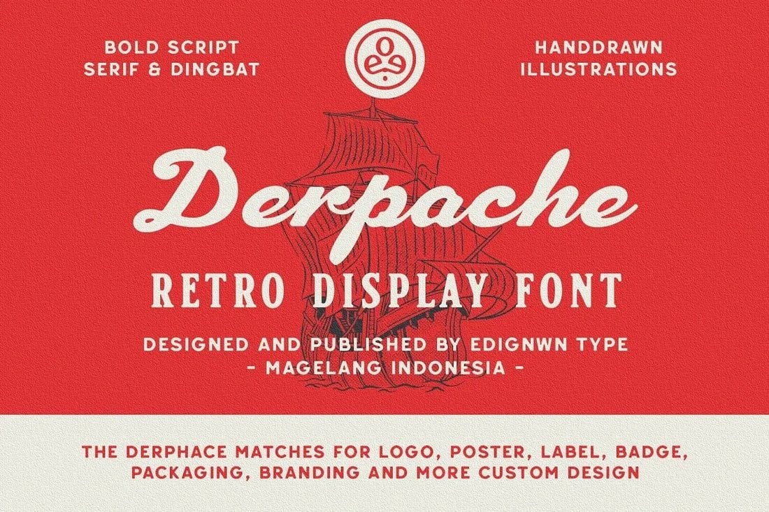 Derpache-Free-Sailing-Font 20+ Best Nautical Fonts (Sea + Sailing Style Fonts) design tips  