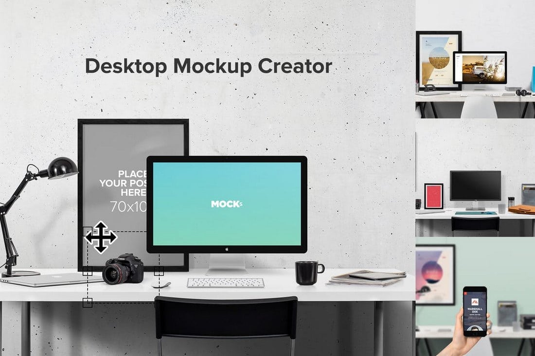 Download 20 Desktop Computer Mockup Templates Design Shack